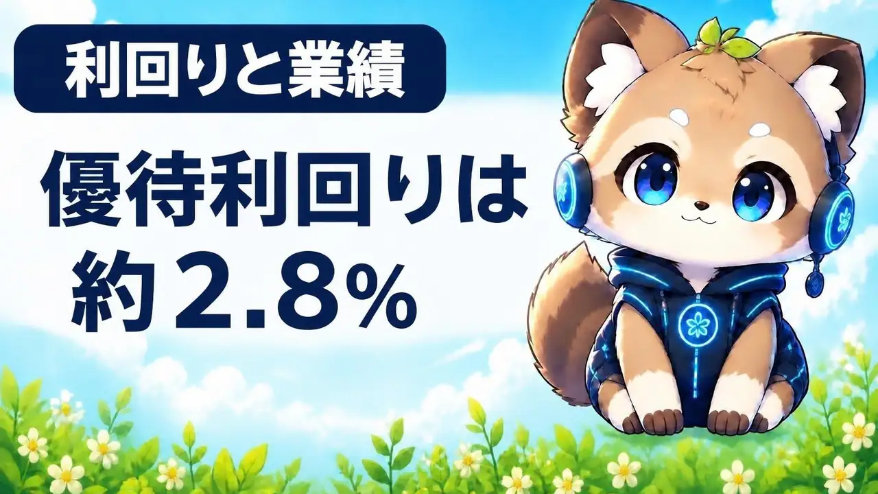 サイバーエージェント優待利回りは約2.8%