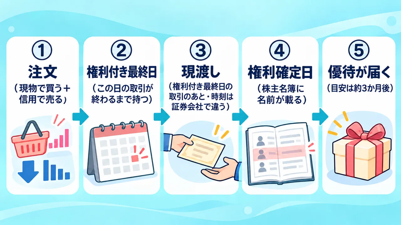優待クロスの流れ